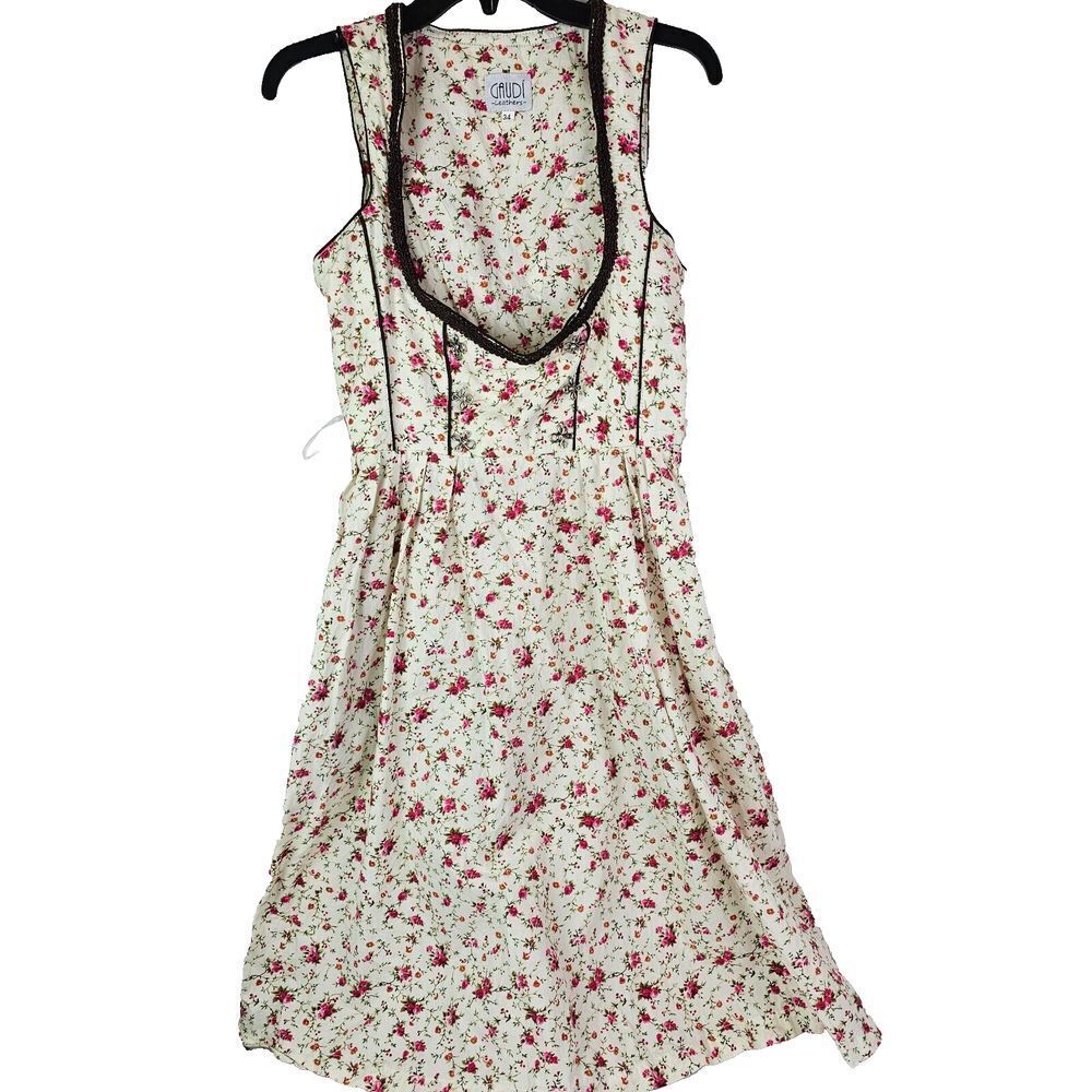 Gaudi Leathers Trachten 34 German Oktoberfest Costume Bavarian Dirndl Dress Boho